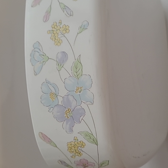 Vintage corningware A-2-B 2L Casserole dish with pyrex lid paster flower pattern - Picture 3 of 5